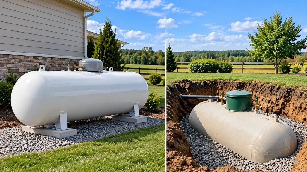 Above-Ground vs. Underground Propane Tanks